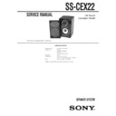 Sony CMT-EX22, SS-CEX22 Service Manual