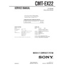 Sony CMT-EX22 Service Manual