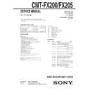 Sony CMT-FX200, CMT-FX205 Service Manual