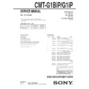 Sony CMT-G1BIP, CMT-G1IP Service Manual