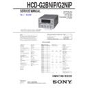 Sony CMT-G2BNIP, CMT-G2NIP, HCD-G2BNIP, HCD-G2NIP Service Manual