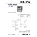 Sony CMT-GP6V, HCD-GP6V Service Manual