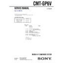 Sony CMT-GP6V Service Manual
