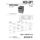 Sony CMT-GP7, HCD-GP7 Service Manual