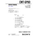 Sony CMT-GP8D Service Manual