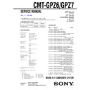 Sony CMT-GPZ6, CMT-GPZ7 Service Manual