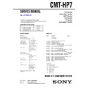 Sony CMT-HP7 Service Manual