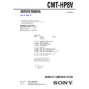 Sony CMT-HP8V Service Manual