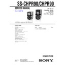 Sony CMT-HPR90, CMT-HPR95, CMT-HPR99XM, SS-CHPR90, SS-CHPR99 Service Manual