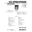 Sony CMT-HPR90, CMT-HPR99XM, HCD-HPR90, HCD-HPR99XM Service Manual
