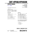 Sony CMT-HPR90, CMT-HPR99XM Service Manual