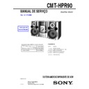 Sony CMT-HPR90 Service Manual