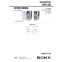 Sony CMT-HPX11D, SS-CHPX11D Service Manual