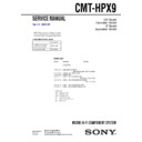 Sony CMT-HPX9 Service Manual