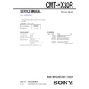 Sony CMT-HX30R Service Manual