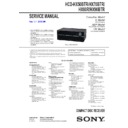 Sony CMT-HX50BTR, CMT-HX70BTR, CMT-HX80R, CMT-HX90BTR, HCD-HX50BTR, HCD-HX70BTR, HCD-HX80R, HCD-HX90BTR Service Manual