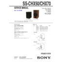 Sony CMT-HX50BTR, CMT-HX70BTR, CMT-HX80R, CMT-HX90BTR, SS-CHX50, SS-CHX70 Service Manual