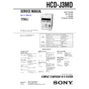cmt-j3md, hcd-j3md service manual
