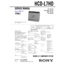 Sony CMT-L7HD, HCD-L7HD Service Manual