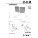 Sony CMT-LS1, SS-CLS1 Service Manual