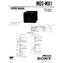 Sony CMT-M1, CMT-M9, MDS-MX1 Service Manual