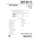 Sony CMT-M11C Service Manual