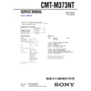 Sony CMT-M373NT Service Manual