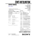 Sony CMT-M70, CMT-M70K Service Manual