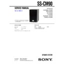 Sony CMT-M80V, CMT-M90DVD, SS-CM90 (serv.man2) Service Manual