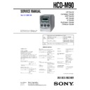 cmt-m90dvd, hcd-m90 service manual