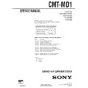 Sony CMT-MD1 Service Manual
