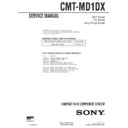 Sony CMT-MD1DX Service Manual