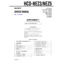 Sony CMT-NEZ3, CMT-NEZ5, HCD-NEZ3, HCD-NEZ5 (serv.man2) Service Manual