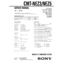 Sony CMT-NEZ3, CMT-NEZ5 Service Manual