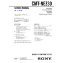 Sony CMT-NEZ30 Service Manual