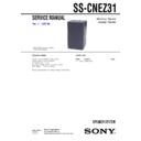 Sony CMT-NEZ31, CMT-NEZ35, SS-CNEZ31 Service Manual