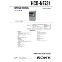 cmt-nez31, hcd-nez31 service manual