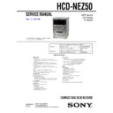 Sony CMT-NEZ50, HCD-NEZ50 Service Manual