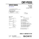 Sony CMT-PX333 Service Manual