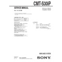 Sony CMT-S30IP Service Manual