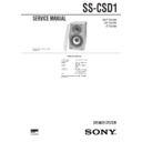 Sony CMT-SD1, SS-CSD1 Service Manual