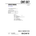 Sony CMT-SE7 Service Manual