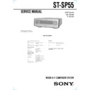 Sony CMT-SP55MD, CMT-SP55TC, ST-SP55 Service Manual