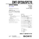 Sony CMT-SPZ50, CMT-SPZ70 Service Manual
