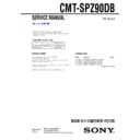 Sony CMT-SPZ90DB Service Manual