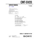 Sony CMT-SV2D Service Manual