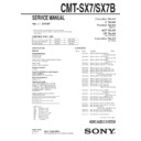 cmt-sx7, cmt-sx7b service manual
