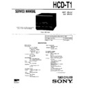 Sony CMT-T1, HCD-T1 Service Manual