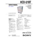 Sony CMT-U1BT, HCD-U1BT Service Manual
