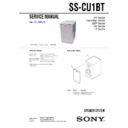 Sony CMT-U1BT, SS-CU1BT Service Manual